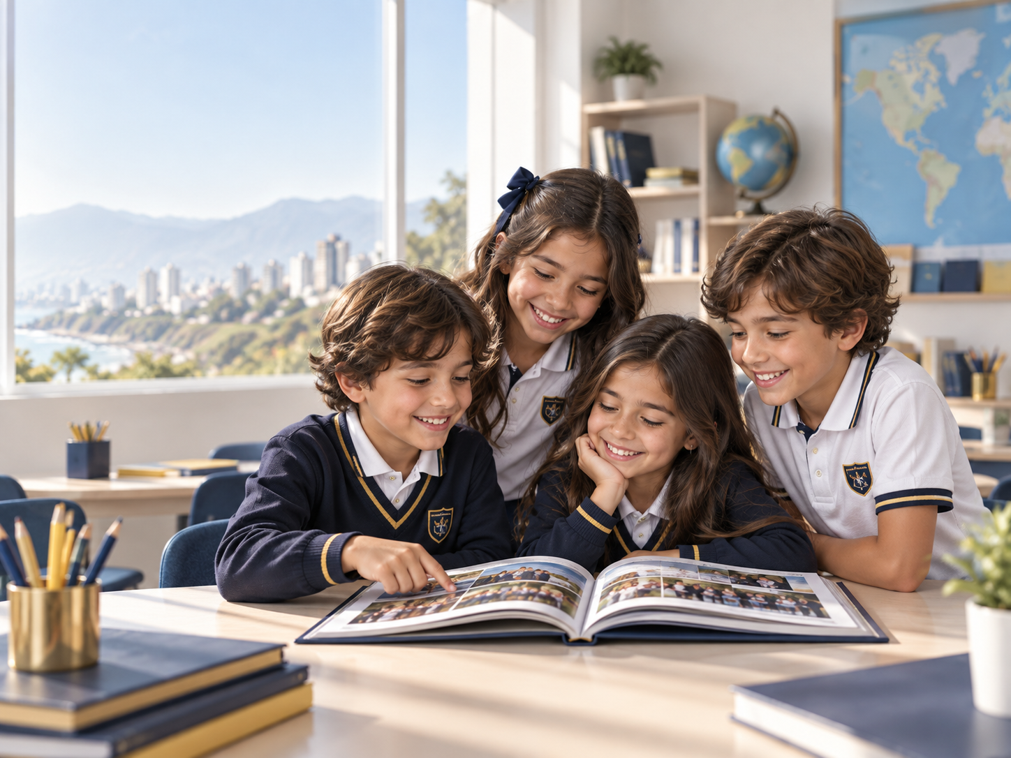 Anuario de graduación terminado para una promoción escolar