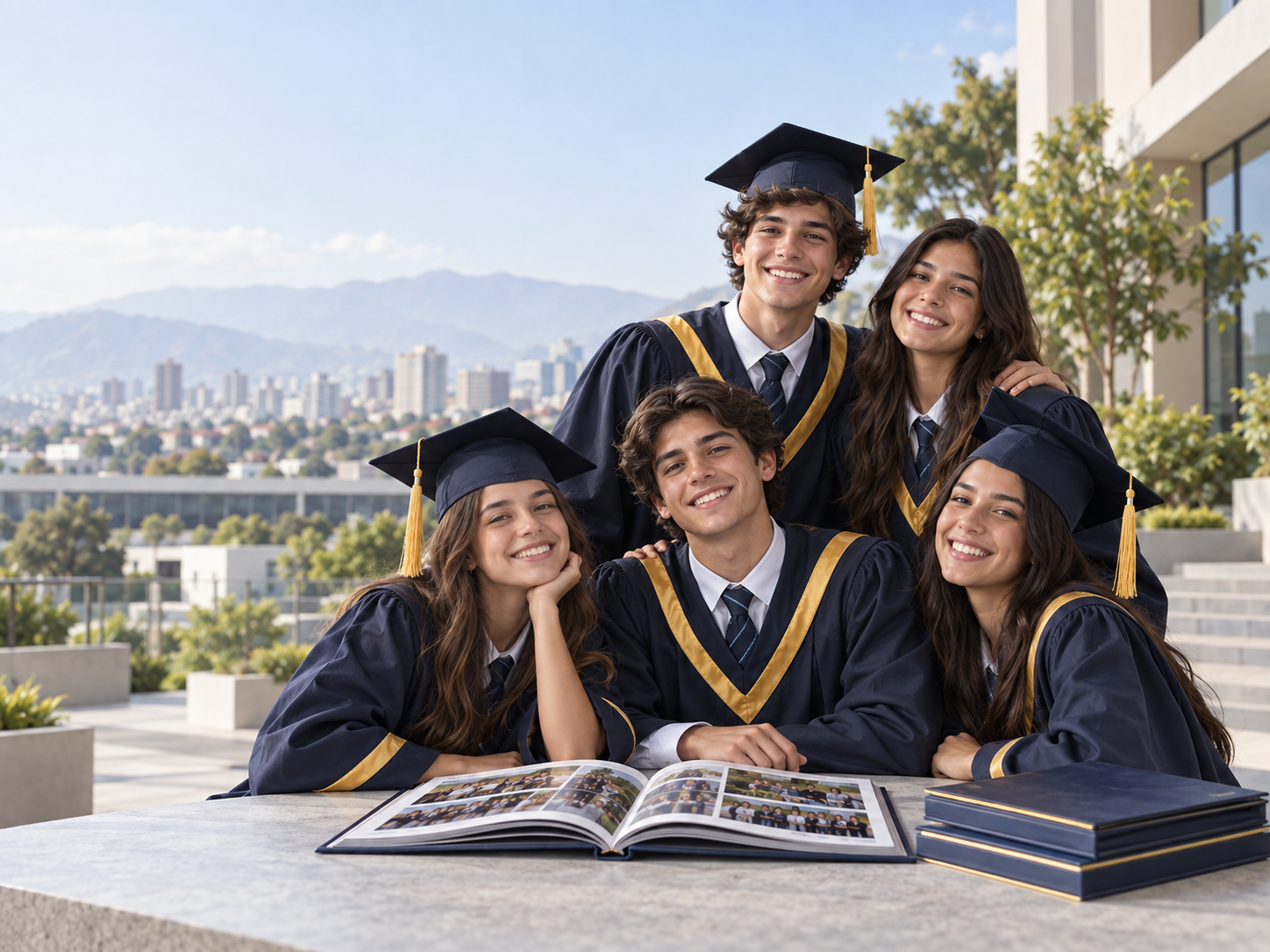Anuario de Inicial con fotografías de alumnos y recuerdos escolares